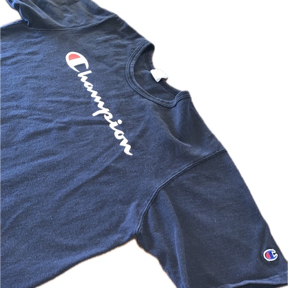 Vintage Champion Heavy Weight Reverse Weave Short Sleeve Black T-Shirt 2XL XXL - Picture 2 of 8